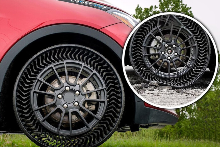 Michelin has developed its first airless car tyre, the UPTIS set to launch in 2024