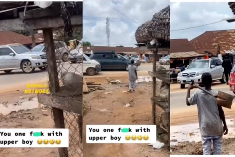 Moment a motorist escaped from being extorted by men of the Nigerian Police