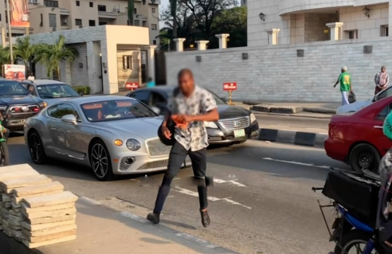 Nigerian Luxury_car_spotter Explains His Reaction After Spotting a 2022 Bentley Continental GT Worth Over N250 Million in Lagos