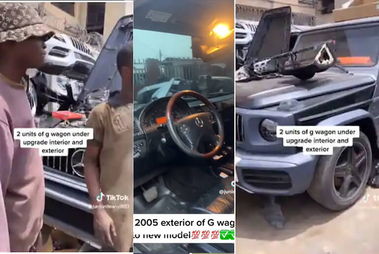 Nigerian Man Upgrades 2015 Benz G-wagon to Latest 2022 Brabus Model