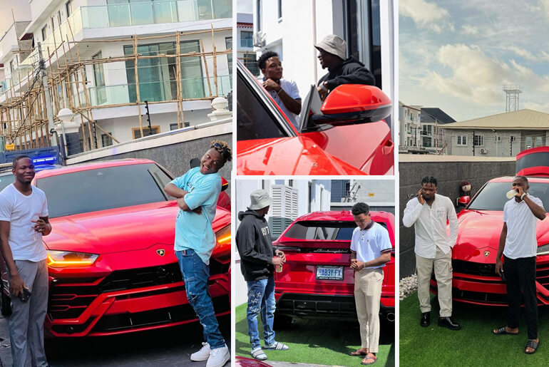 Top 3 Instagram celebrities who have visited the young billionaire Habbyforex CEO to take pictures with the Lamborghini Urus 2020 worth over 310 million naira