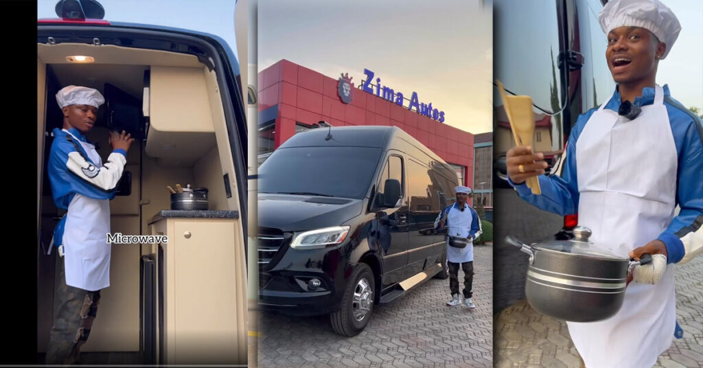 Ola Of Lagos Cooks Inside 220 Million Naira 2021 Mercedes Sprinter 3500 XD