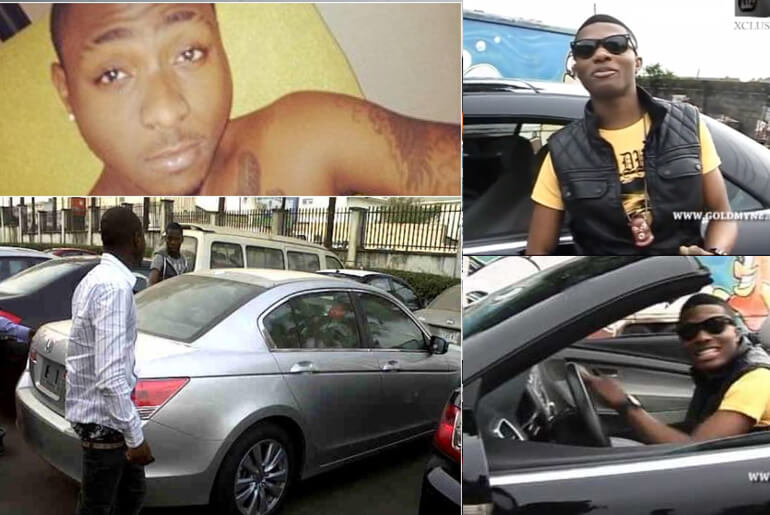 Photo Shows Davido’s 1st Car, Wizkid’s Old Convertible Spotted