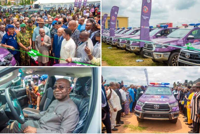 Reaction as Gov Alex Otti ignored Local vehicle manufacturers like Innoson and Nord buys a fleet of Toyota Hilux as he launched the joint task force