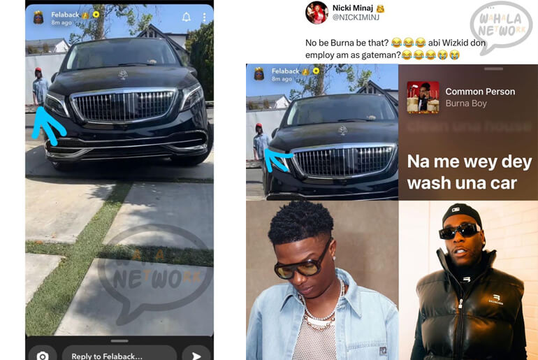 Recalls Burna Boy’s Common Person Lyric As Someone Resembling Him Is Spotted Behind Wizkid’s Car