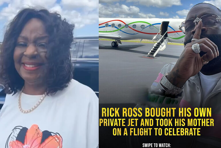 Rick Ross purchased a private jet and took his mom for a ride