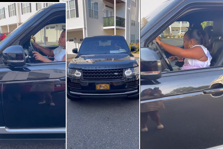 The Moment A 10-Year Black Girl Drives A Range Rover Like An Expert