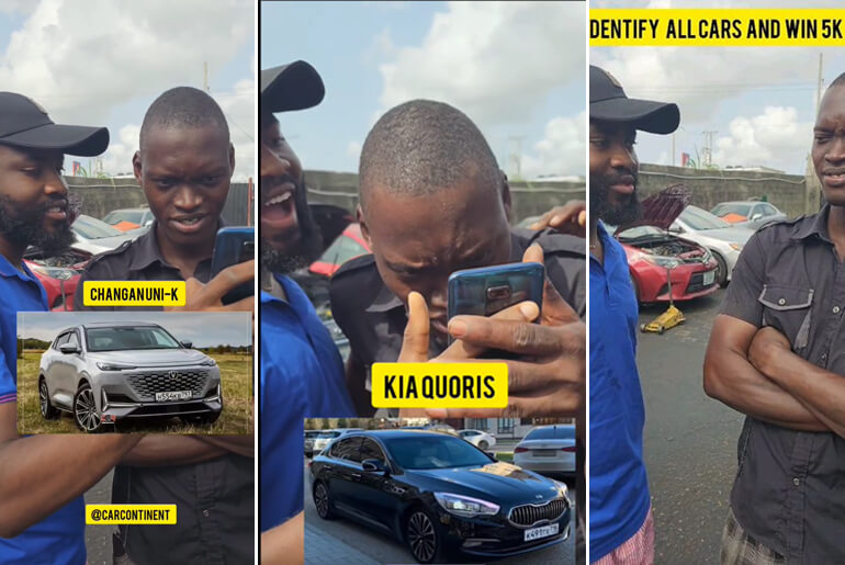 The Moment A Nigerian Mechanic Failed The Names Of Four Cars Out Of Five Cars