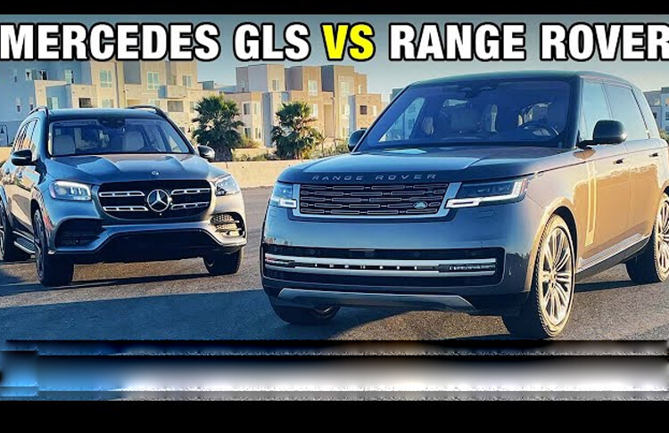 The Range Rover SUV and Mercedes GLS