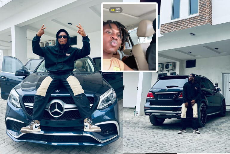 Upcoming Skit Maker Lavida Lostboy Acquires A Brand New Mercedes Benz GLE350 And New Lekki Home