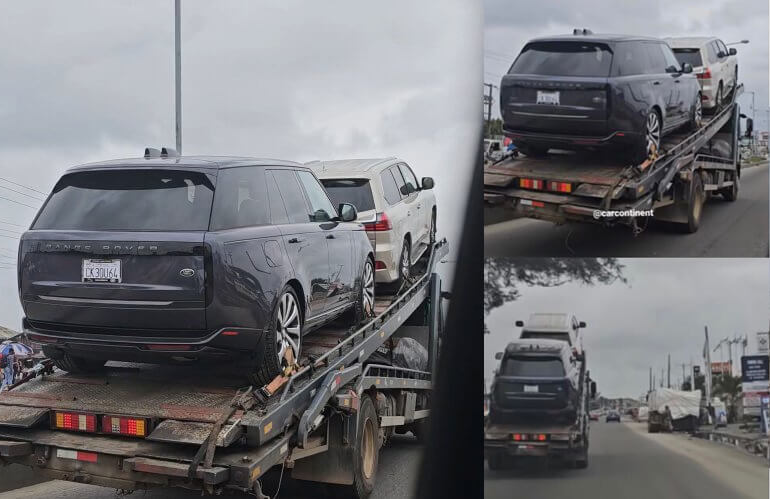 Video Shows The Moment A 2023 Range Rover & Lexus LX570 Were En Route To Delivery