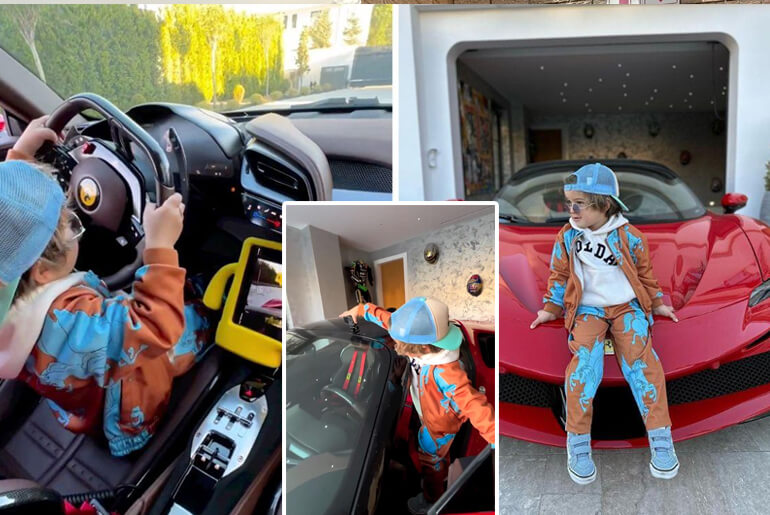 The Moment A 3-Year-Old Boy Drives And Parks His Parents’ $550,000 Ferrari SF 90 Stradale