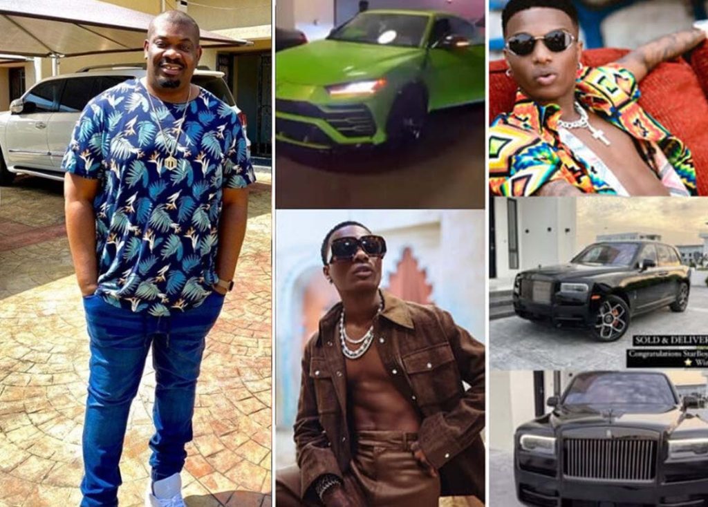 don jazzy with car vs Wizkid Car