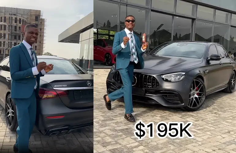 Ola of Lagos Shows Off 2023 Mercedes-Benz AMG E63s Worth N195 Million