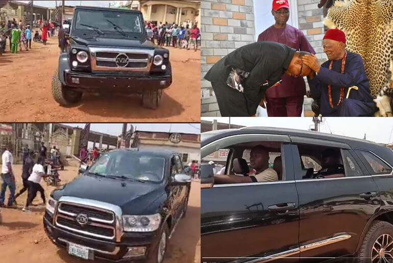 Innoson Trucks & SUVs Used To Welcome Peter Obi In Nnewi, Anambra State