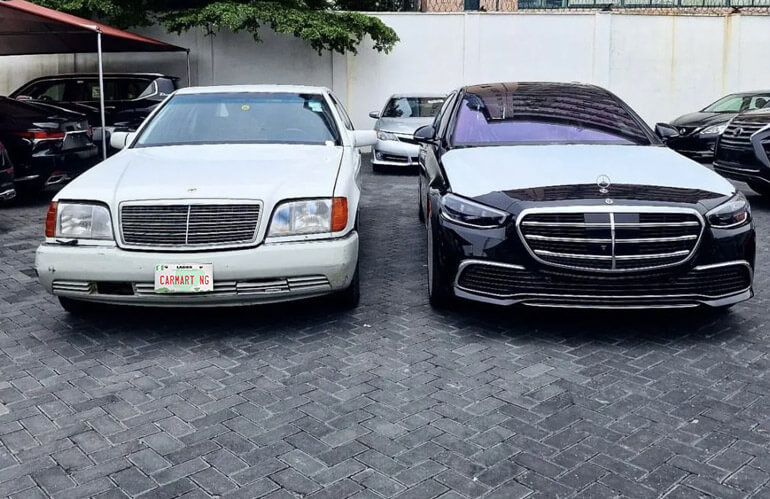 1992 Mercedes S500 Vs. 2022 Mercedes S580