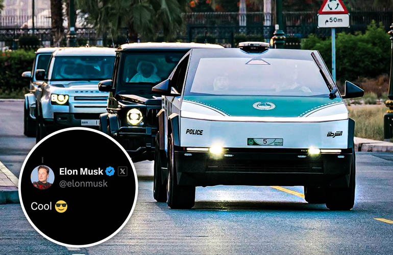 Dubai Police Added A Tesla Cybertruck To Their Luxury Fleet