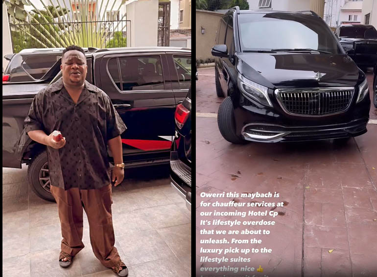 Cubana Chief Priest Buys Mercedes Benz Maybach Viano Vip Edition worth 80 million naira for a chauffeur for his Owerri hotel