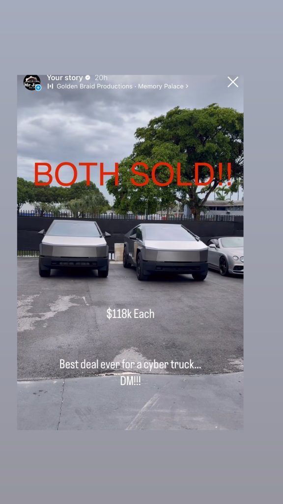 Nigeria car dealer sold two Tesla Cyber trucks same day