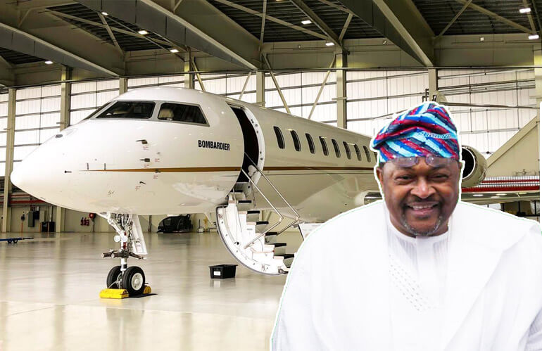 Inside the Luxury Private Jet of Billionaire Dr Mike Adenuga