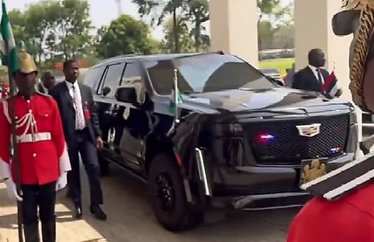 President Tinubu armoured Cadillac Escalade SUV