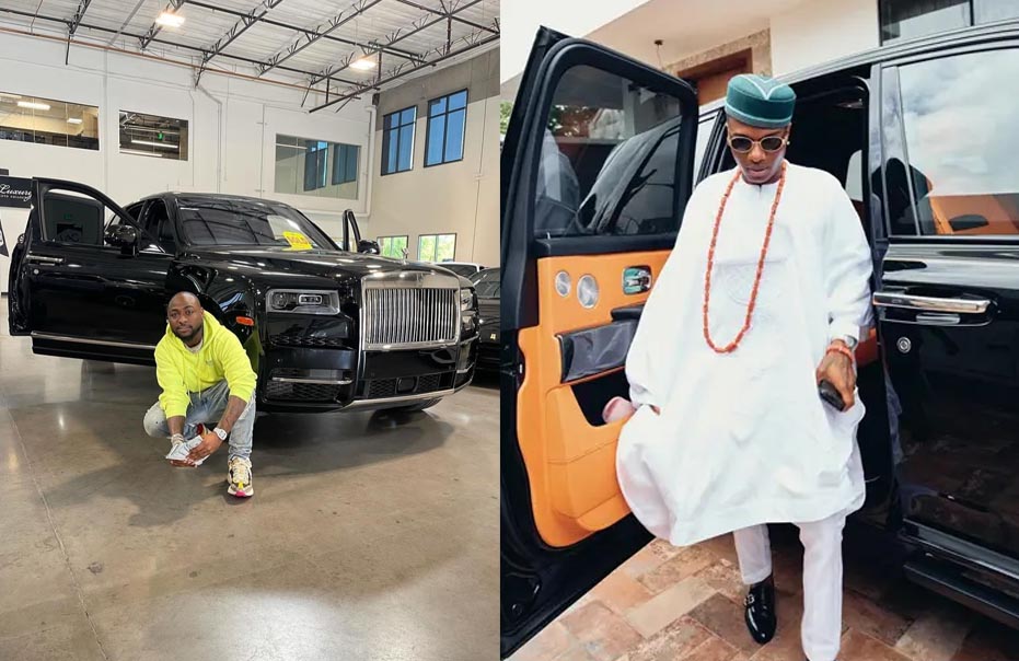 Wizkid and Davido's cars